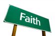 Faith Road Sign with Clipping Path