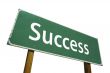 Success Road Sign with Clipping Path