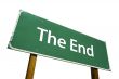 The End Road Sign with Clipping Path