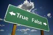 True, False Road Sign