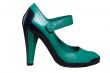 green shoes with heel