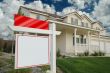 Blank Real Estate Sign & New Home