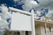 Blank Real Estate Sign & New Home