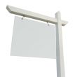Blank Real Estate Sign Isolated