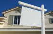 Blank Real Estate Sign & New Home