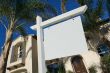 Blank Real Estate Sign & New Home