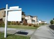 Blank Real Estate Sign & New Home