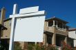 Blank Real Estate Sign & New Home
