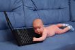 Child and notebook