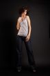 brunette girl posing on dark background