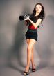 Fashion girl posing with camera