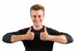 man with thumbs up