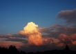 white cloud evening