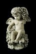 Cherub on Black Background