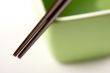 Chopsticks & Green Bowl