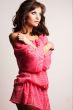 brunette girl posing in studio