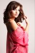 brunette girl posing in studio