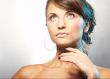 portrait of girl with light lipstic
