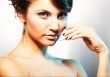 portrait of girl with light lipstic