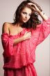 brunette girl posing in studio