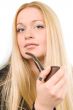 woman with tobacco-pipe