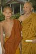 buddhist monk and novice, Laos
