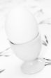 Egg in black and white