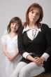 portrait with daughter