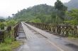 Wooden bridge in Laos