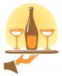 wine and glasses