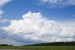 Cloudscape over forest