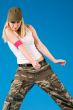 Sexy blond girl dancing