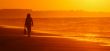Walking on the beach