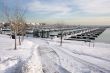 Empty Yacht Harbour on Lake Michigan