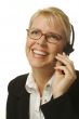 A beautiful friendly secretary/telephone operator.