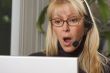 Attractive Businesswoman with Phone Headset