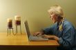 Woman Using Laptop Series