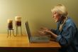 Woman Using Laptop Series