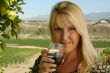 Attractive Woman Sips Wine