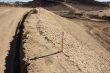 Sandbags & Marker Sticks at Construction Site