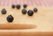 Blueberries on a Cutting Board