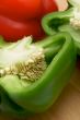 Macro Shot of Cut Bell Pepper