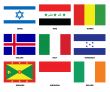 pack of national flags
