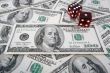 One Hundred Dollar Bills & Red Dice