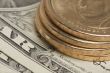 Abstract U.S. Dollar Coins & Bills