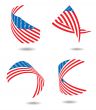 us flag ribbon