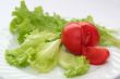 Red tomato, green salad