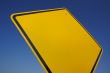 Blank Yellow Road Sign