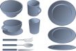 Dining set illustration