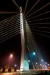 night shot of modern bridge